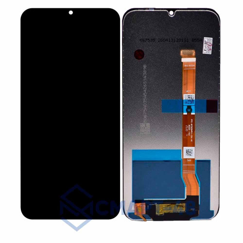 Дисплей для Realme C100i 4G + тачскрин (черный) (ориг)