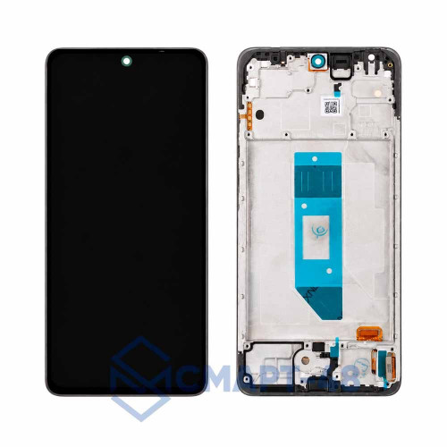Дисплей для Xiaomi Redmi Note 14 4G + тачскрин в рамке (черный) сервисный 100%