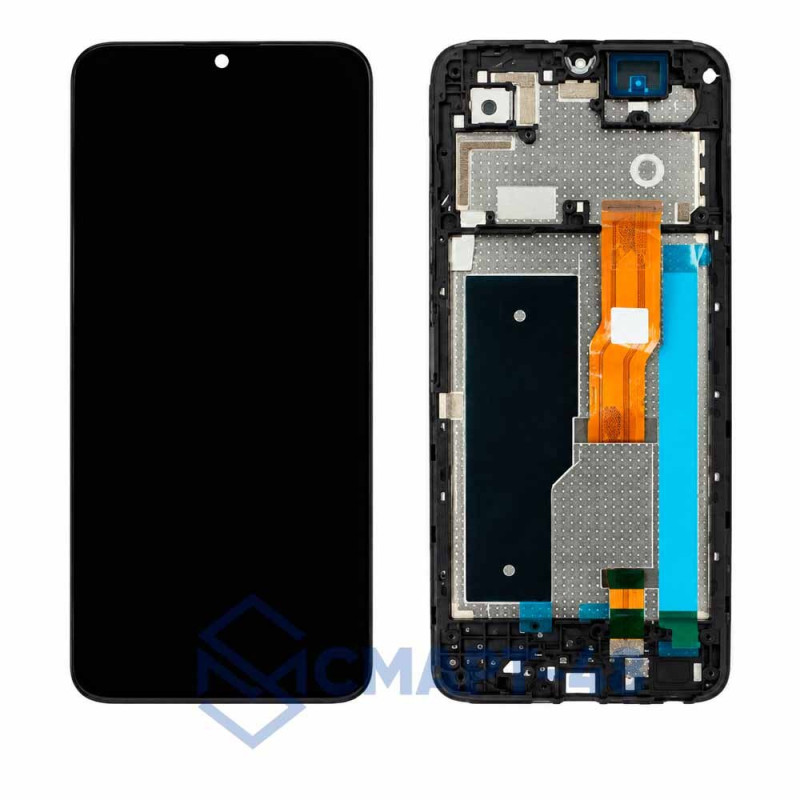 Дисплей для Tecno Spark Go 3 + тачскрин в рамке (черный) (ориг)