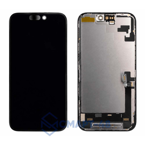 Дисплей для iPhone 16 + тачскрин в рамке (черный) (Soft OLED) с верификацией (без ошибки)