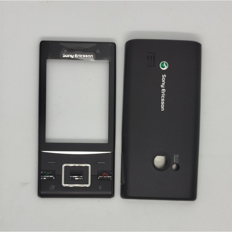 Корпус для Sony Ericsson J20 + средняя часть + клавиатура (черный)