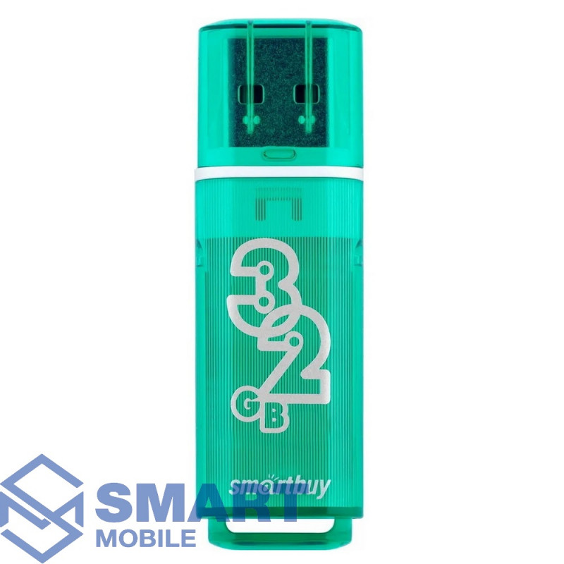 USB флеш-накопитель 32GB Smartbuy Glossy USB 2.0/3.0 (зеленый) (SB32GBGS-G)