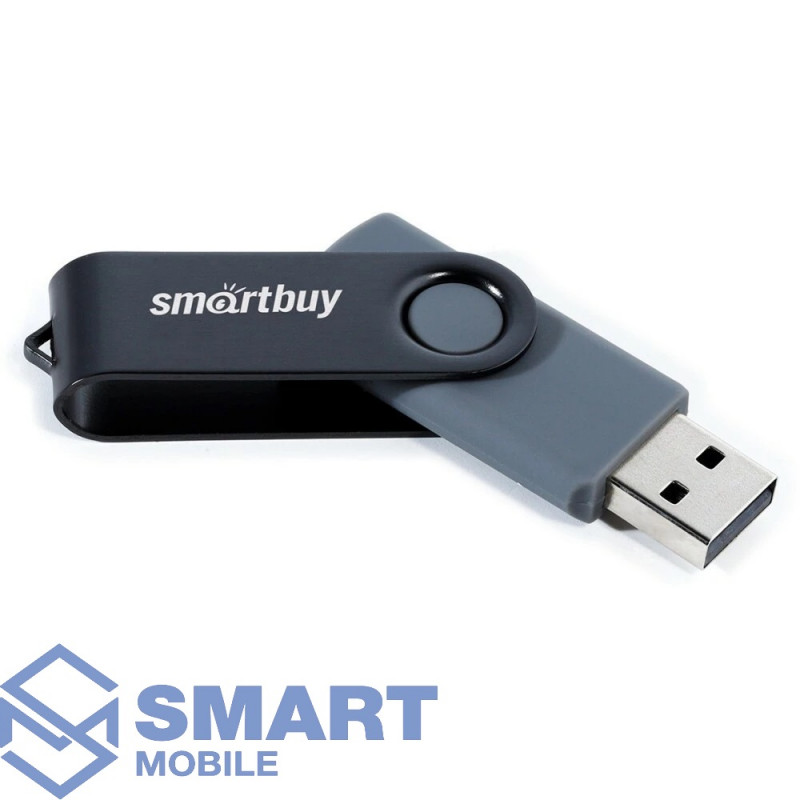 USB флеш-накопитель 64GB Smartbuy Twist USB 2.0/3.0 (черный) (SB064GB2TWK)