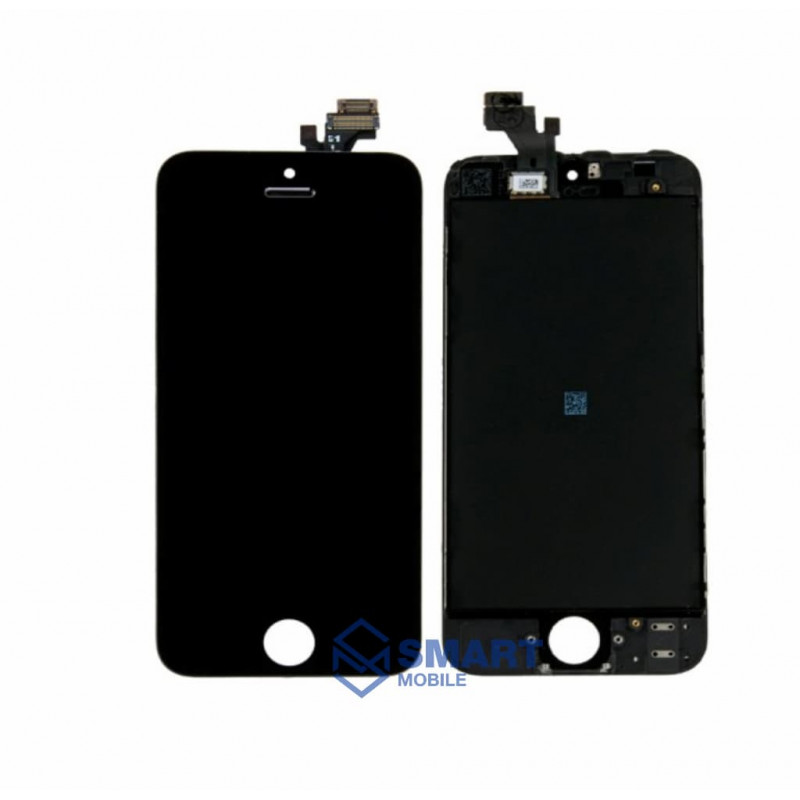 Дисплей для iPhone 5S/SE + тачскрин + рамка (черный) (100% LCD)