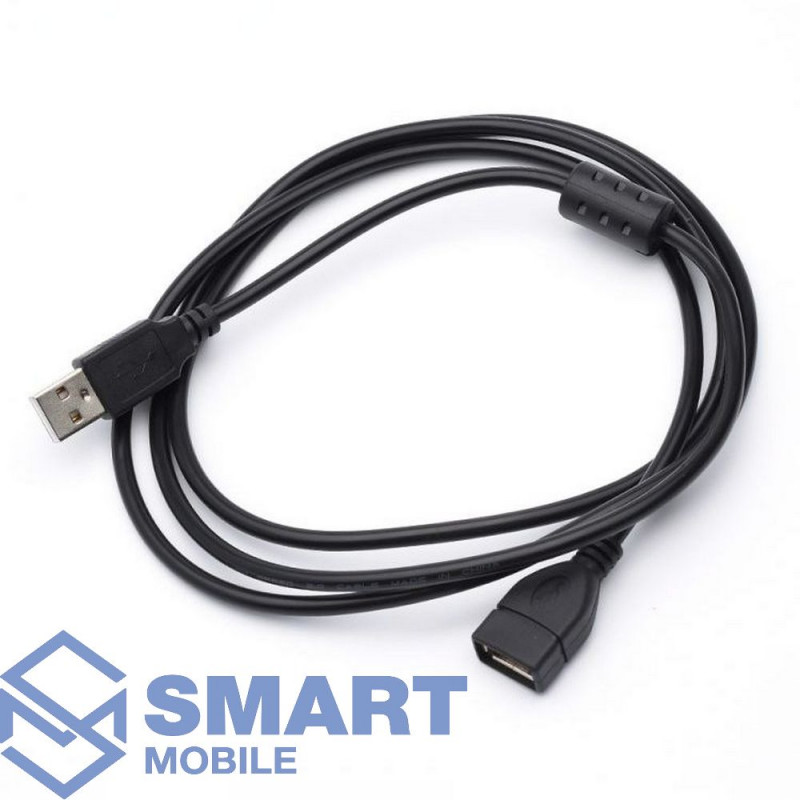 USB Кабель-удлинитель AM-AF 3м (черный)
