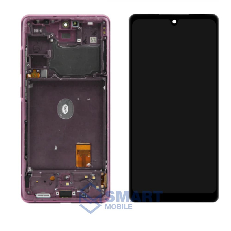Дисплей для Samsung Galaxy G780F S20 FE/G781 S20 Lite + тачскрин в рамке (лавандовый) сервисный 100%  