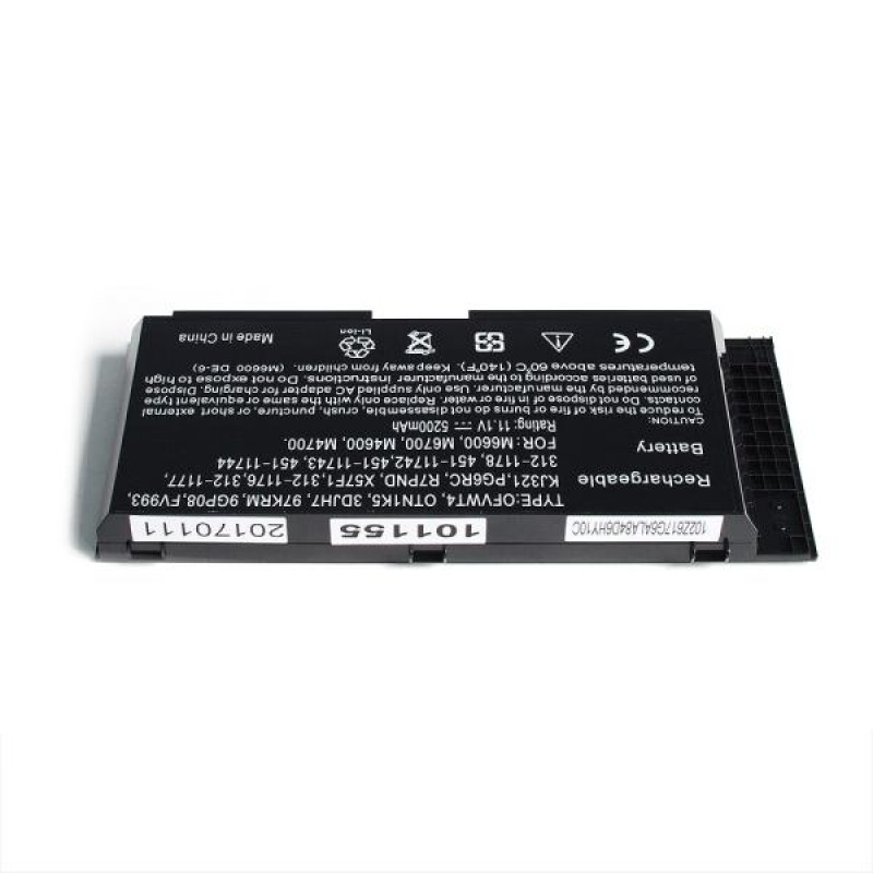 Аккумулятор для ноутбука Dell Precision M4600, M4700, M6600, M6700 Series. 11.1V 4400mAh PN: 312-1178, FV993