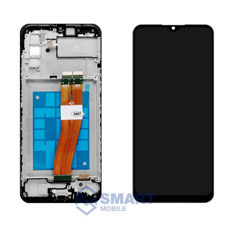 Дисплей для Samsung Galaxy A025F A02s + тачскрин в рамке (черный) (100% LCD)