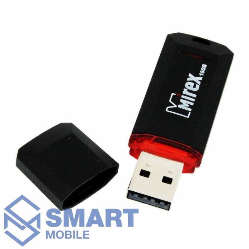 USB флеш-накопитель 16GB Mirex Knight Black USB 2.0 (черный) 
