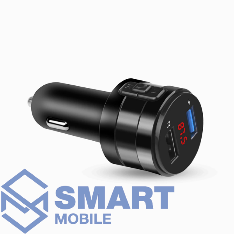 FM-Модулятор X20, Bluetooth, 2 USB, микрофон, кнопка ответа (черный)