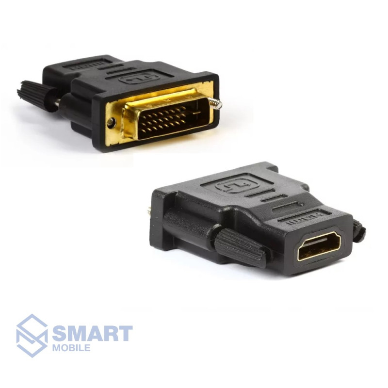 Переходник (адаптер) HDMI M - DVI 25 M Smartbuy (A122) (черный)