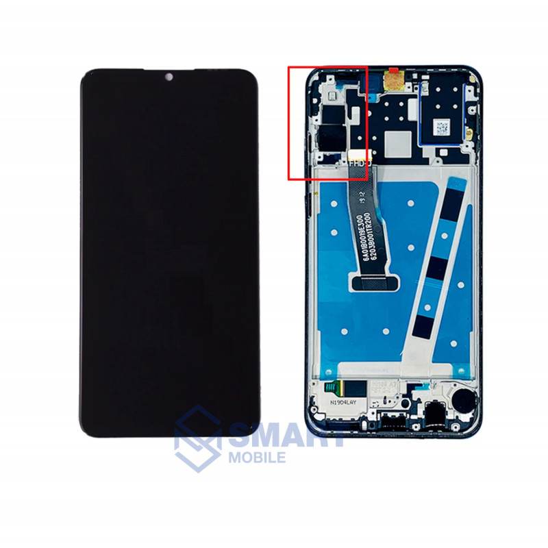 Дисплей для Huawei P30 Lite/Nova 4e/Honor 20S/20 Lite (24МП) + тачскрин в рамке (черный) (100% LCD)