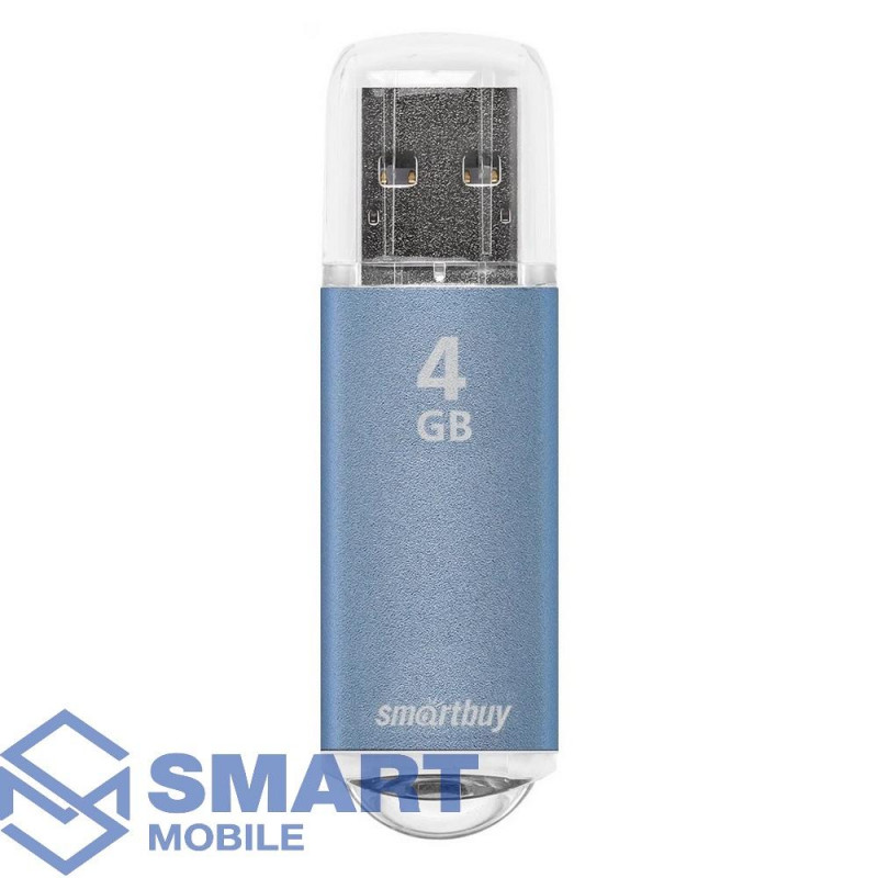 USB флеш-накопитель 4GB Smartbuy V-Cut USB 2.0/3.0 (синий) (SB4GBVC-B)