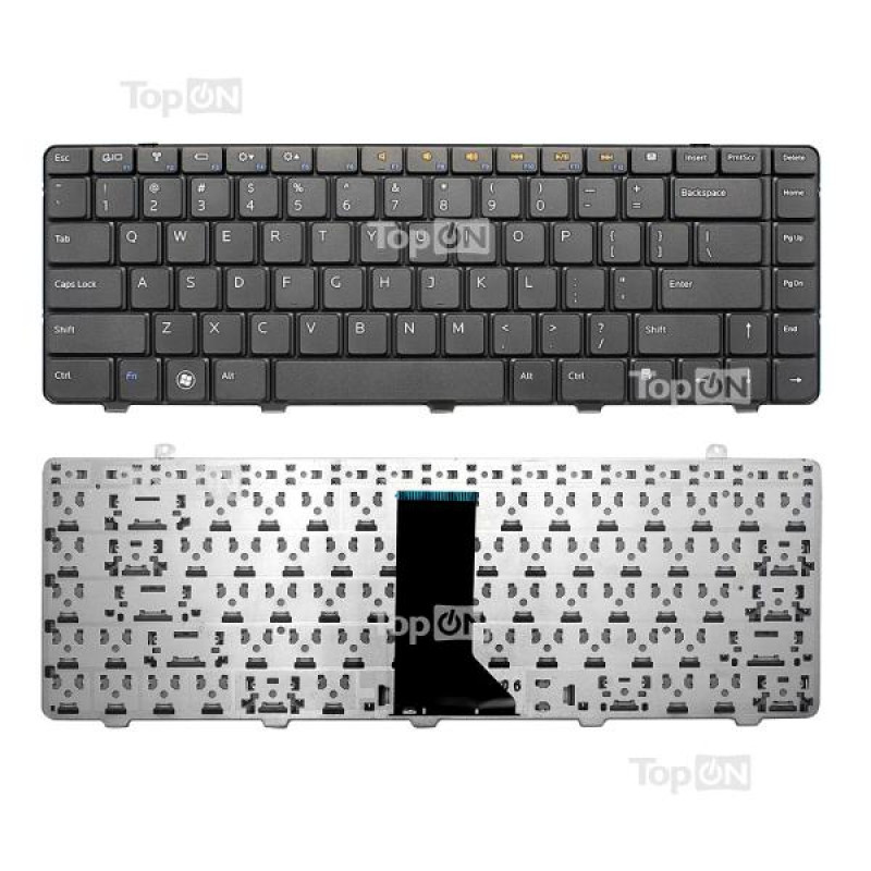 Клавиатура для ноутбука Dell Inspiron 1464 Series. Плоский Enter. Черная без рамки