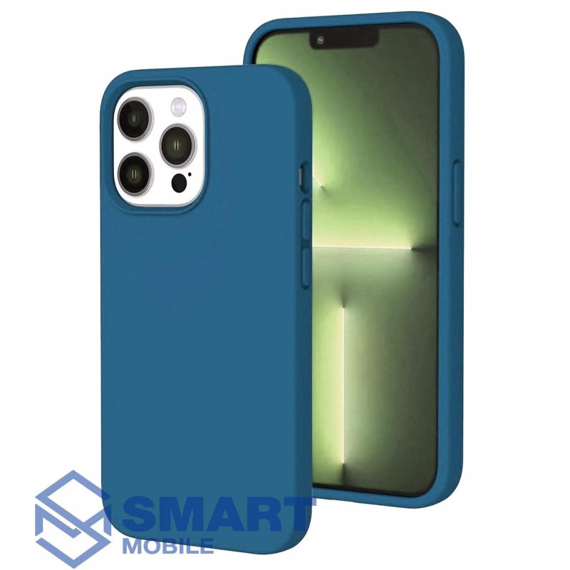 Чехол для iPhone 13 Pro "Silicone Case" (стальной синий)