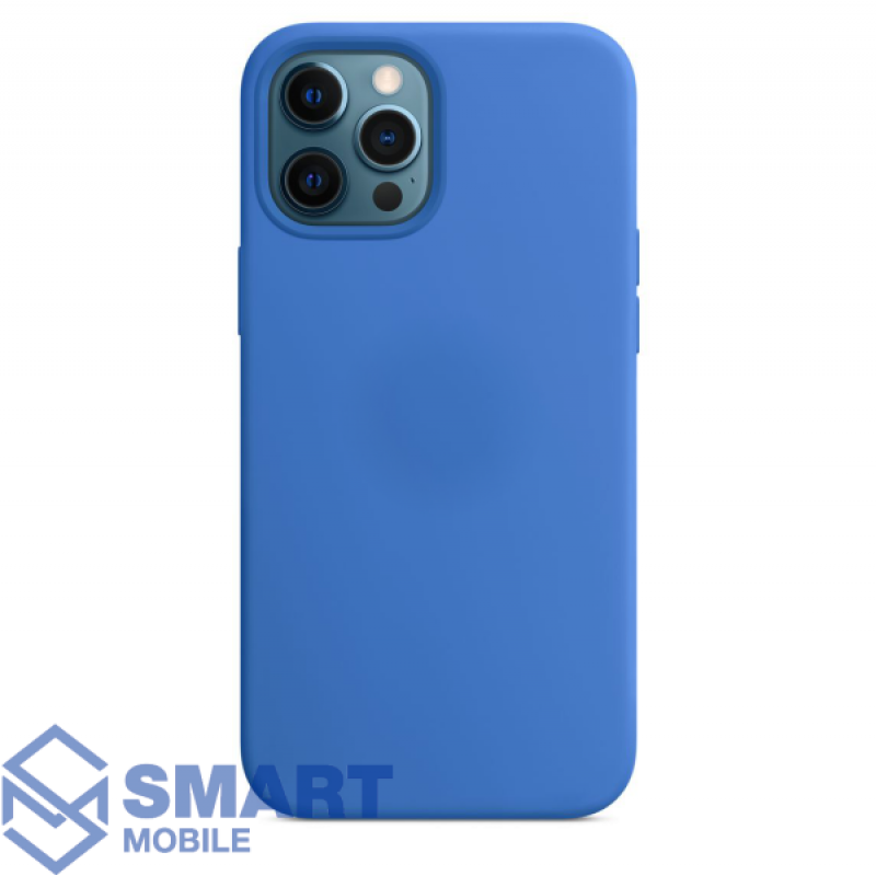Чехол для iPhone 11 "Silicone Case" (синий) с лого