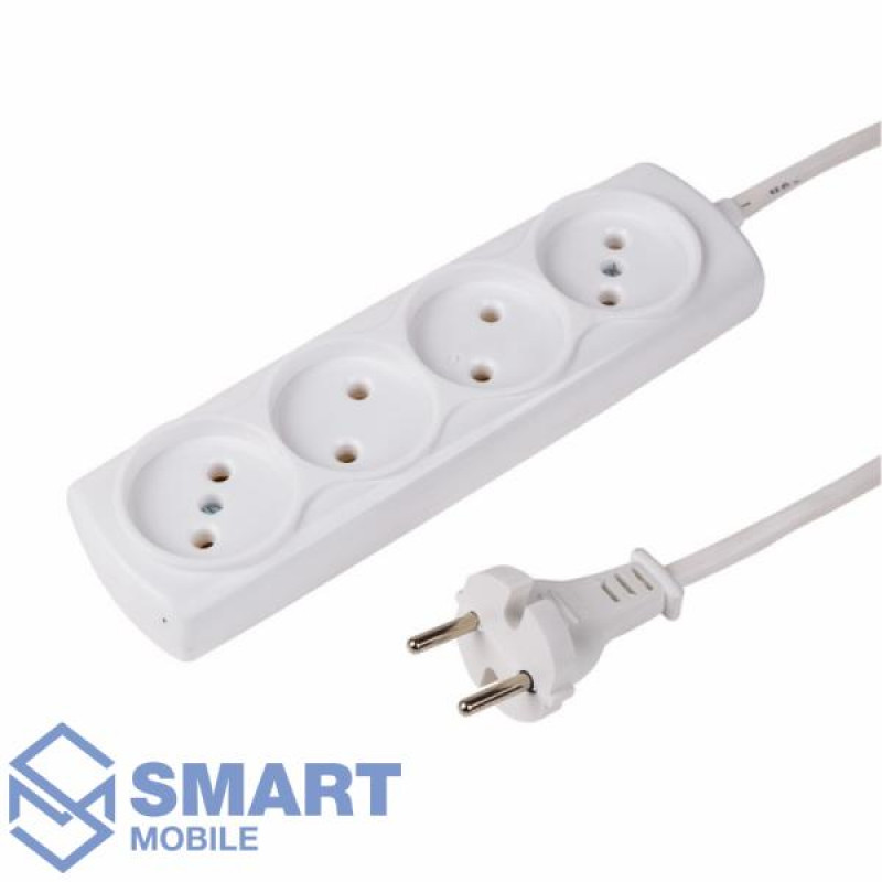 Сетевой фильтр PROconnect Optima (4 розетки) 1.5м без заземления (белый) (11-2408)