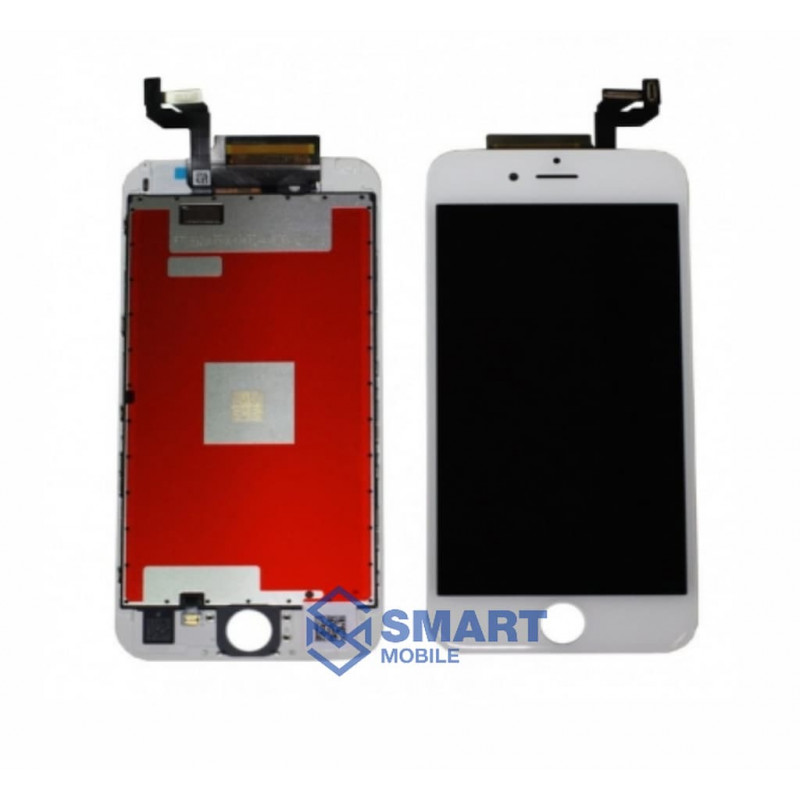 Дисплей для iPhone 6 + тачскрин + рамка (белый) (100% LCD) 