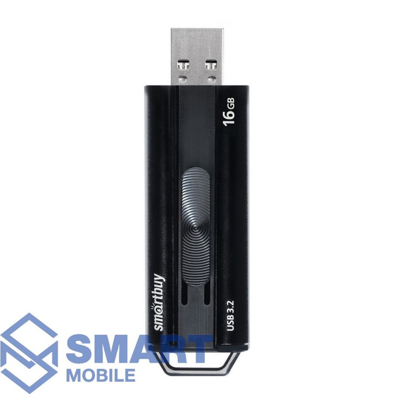 USB флеш-накопитель 16GB Smartbuy Iron - 2 (Metal) USB 3.0/3.1 (черный) (SB016GBIR2K)