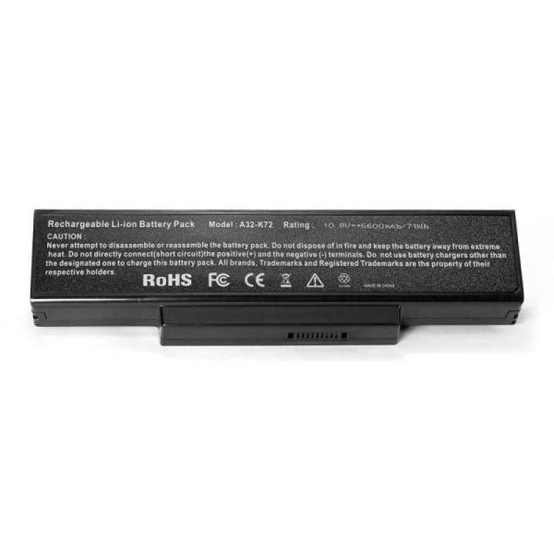 Аккумулятор для ноутбука Asus K72, N71, N73, X72, X73, K73, F2, F3, A9 Series. 10.8V 4400mAh