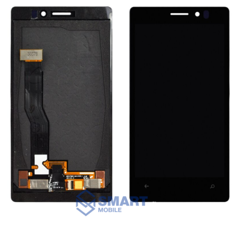 Дисплей для Nokia 925 Lumia + тачскрин в рамке (черный)