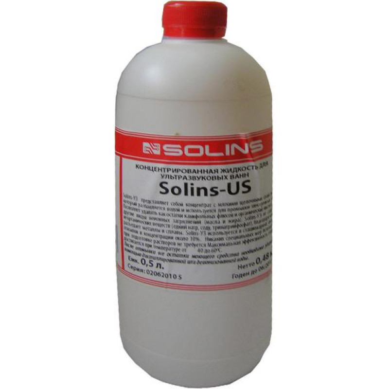 Концентрат для ультразвуковых ванн (Solins) US 0.5л