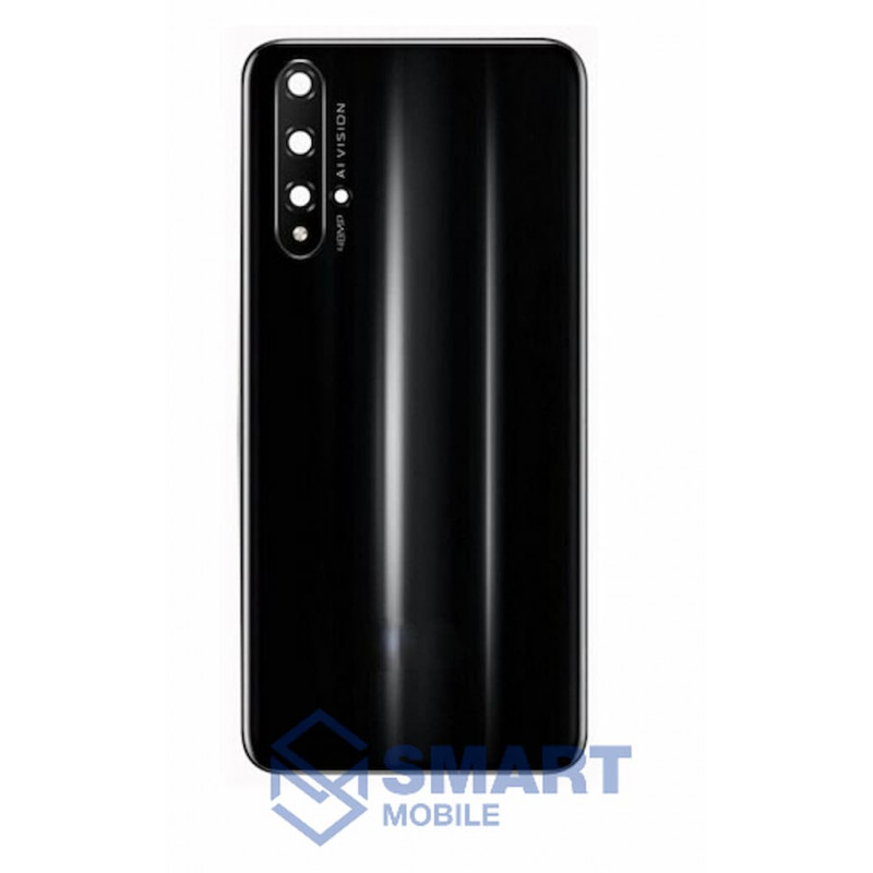 Задняя крышка для Huawei Honor 20 (черный) + стекло камеры Premium