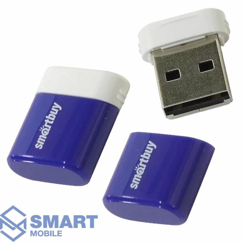 USB флеш-накопитель 16GB Smartbuy Lara USB 2.0 (синий) (SB16GBLARA-B)
