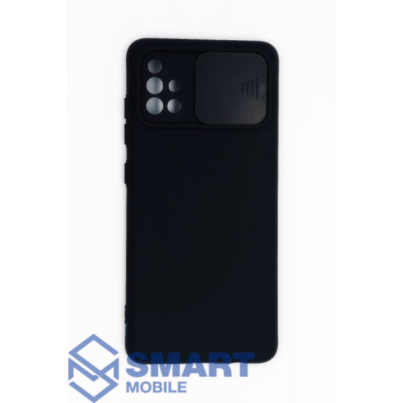 Чехол для Samsung Galaxy A515F A51/M407F M40s силиконовый, с защитой камеры (черный)