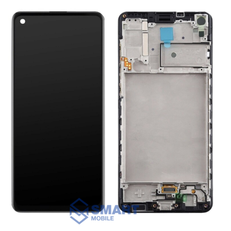 Дисплей для Samsung Galaxy A217F A21s + тачскрин в рамке (черный) сервисный 100%