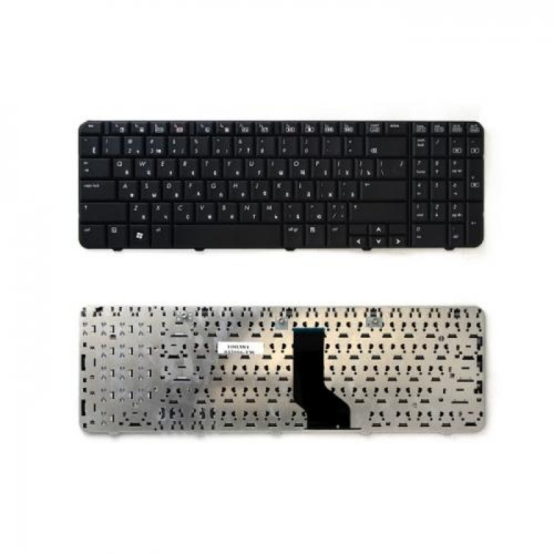 Клавиатура для ноутбука HP Compaq Presario CQ60, G60, CQ60-101er, CQ60-106er. Плоский Enter. Черная, без рамки