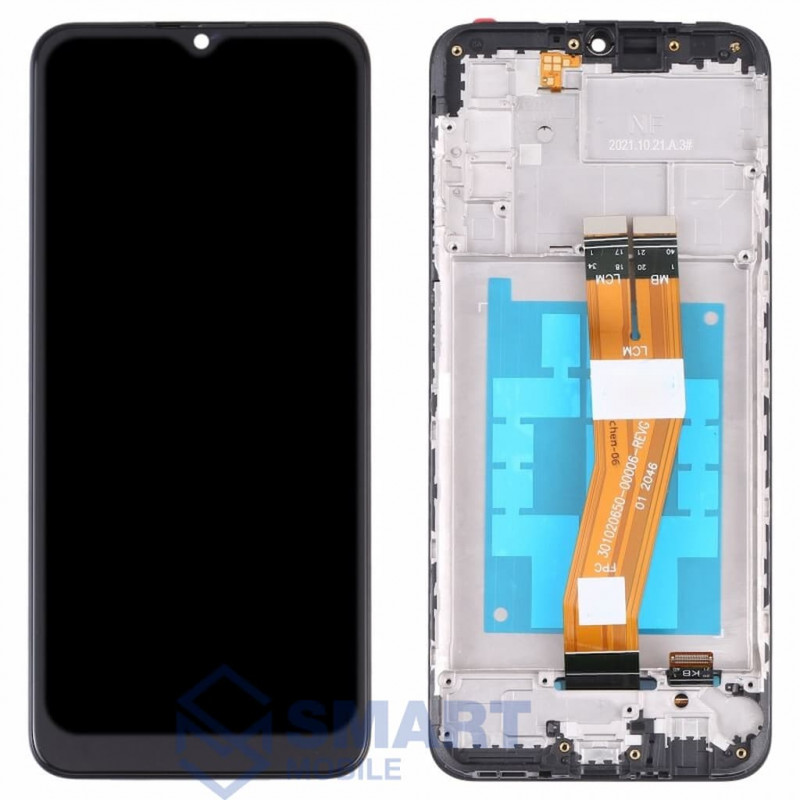 Дисплей для Samsung Galaxy A037G/A037M A03s + тачскрин в рамке (черный) сервисный 100%