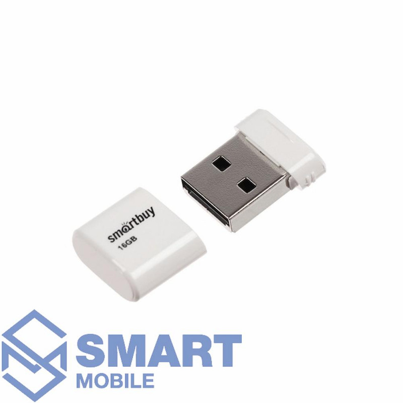 USB флеш-накопитель 16GB Smartbuy Lara USB 2.0/3.0 (белый) (SB16GBLARA-W)