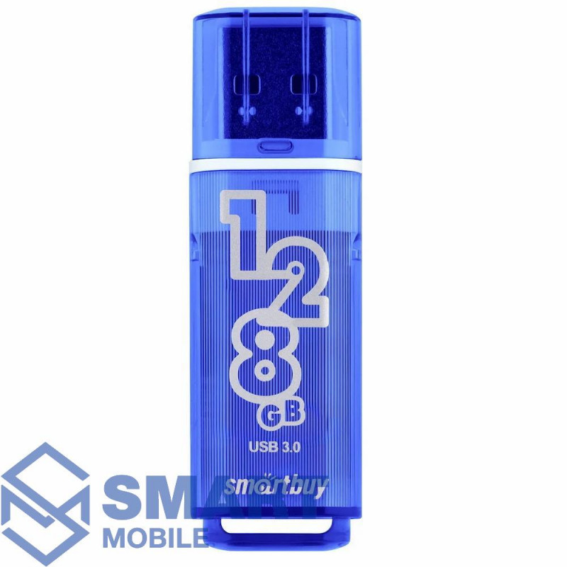 USB флеш-накопитель 128GB Smartbuy Glossy USB 3.0/3.1 (темно-синий) (SB128GBGS-DB)