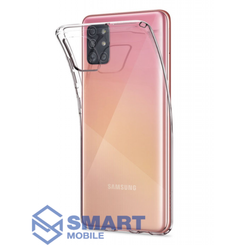 Чехол для Samsung Galaxy A315F A31 силиконовый 2мм (прозрачный)