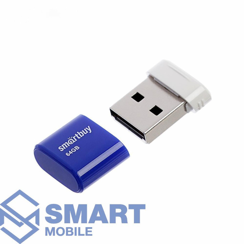 USB флеш-накопитель 64GB Smartbuy Lara USB 2.0/3.0 (синий) (SB64GBLARA-B)