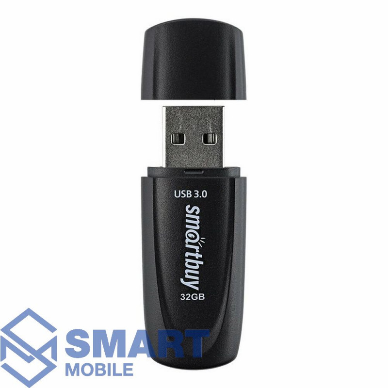 USB флеш-накопитель 32GB Smartbuy Scout USB 3.0/3.1 (черный) (SB032GB3SCK)