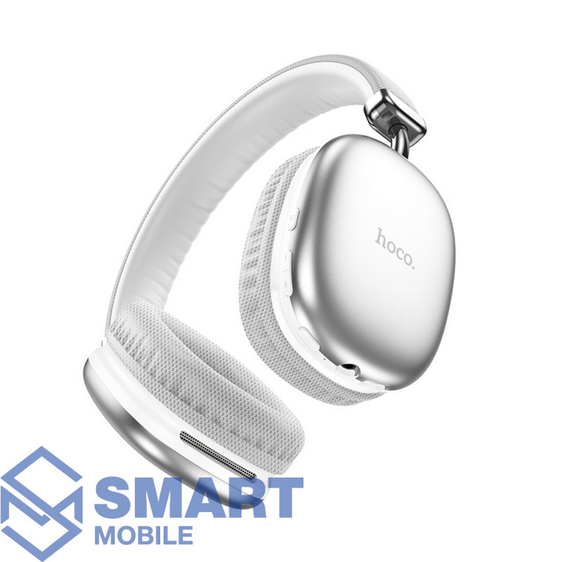Наушники (гарнитура) (Bluetooth) полноразмерные Hoco W35 (серебро)