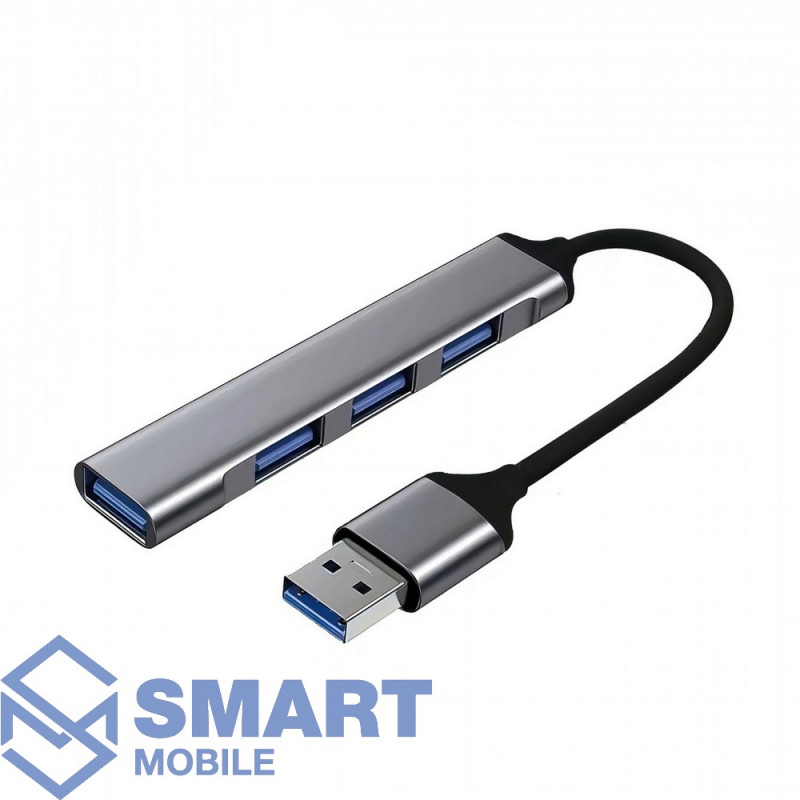 USB - Хаб 4 порта GL-302 (серый)