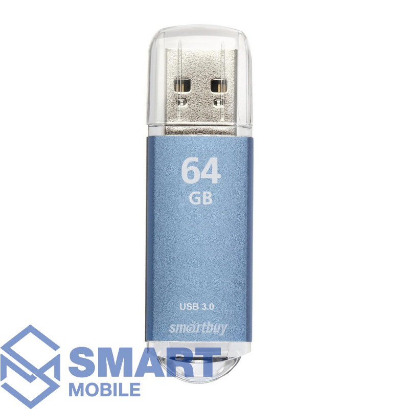 USB флеш-накопитель 64GB Smartbuy V-Cut USB 3.0/3.1 (синий) (SB64GBVC-B3)