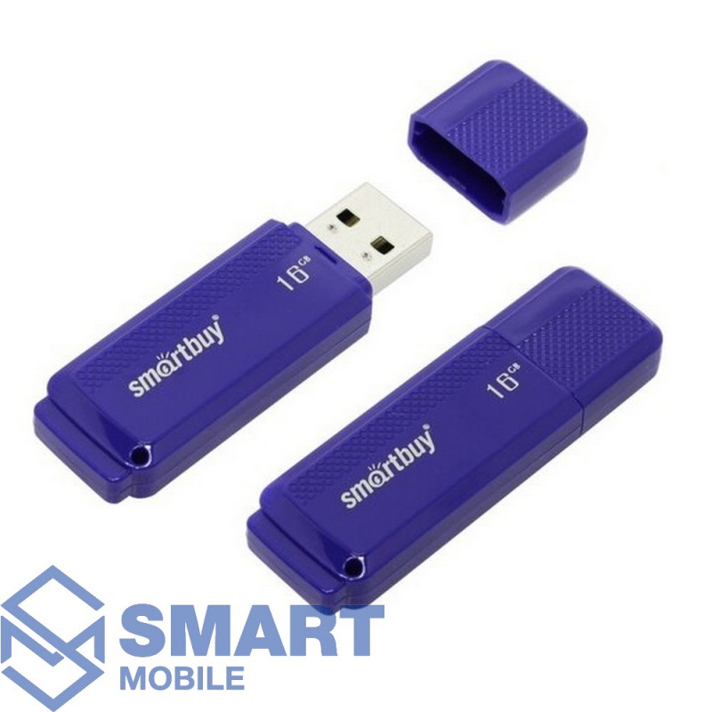 USB флеш-накопитель 16GB Smartbuy Dock USB 2.0/3.0 (синий) (SB16GBDK-B)