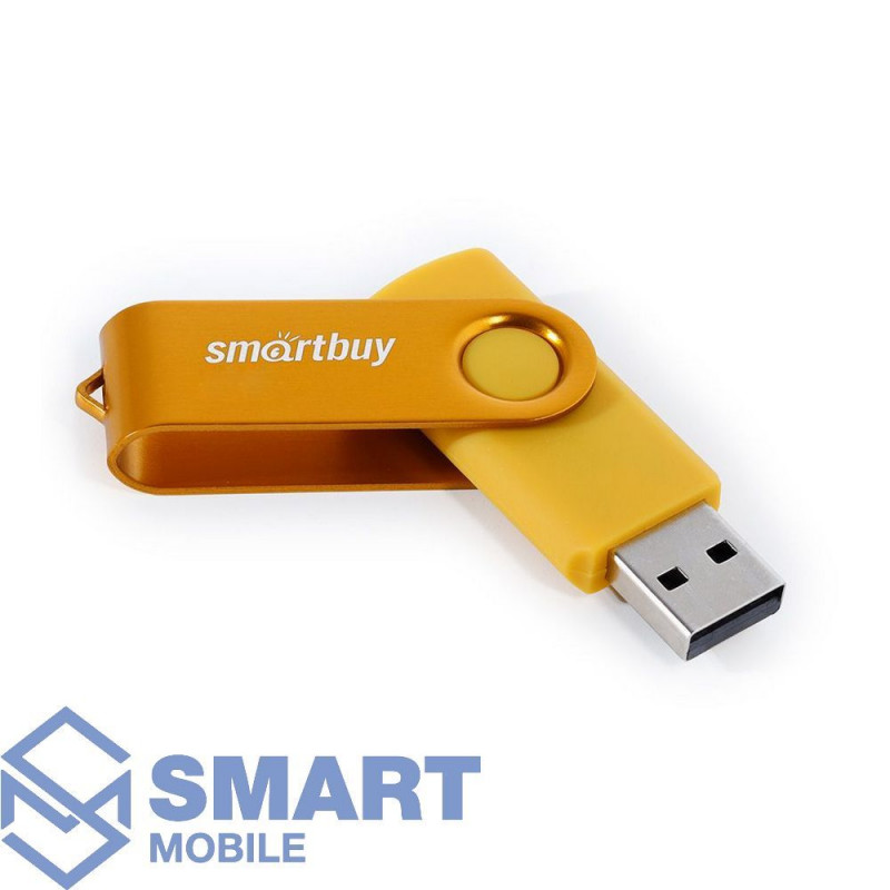 USB флеш-накопитель 8GB Smartbuy Twist USB 2.0/3.0 (желтый) (SB008GB2TWY)