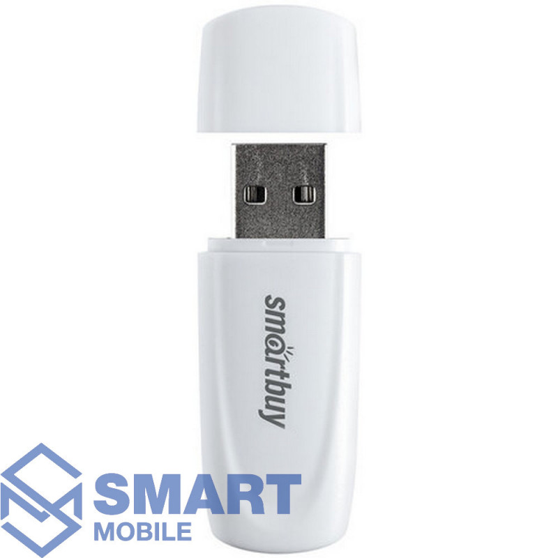USB флеш-накопитель 8GB Smartbuy Scout USB 2.0/3.0 (белый) (SB008GB2SCW)