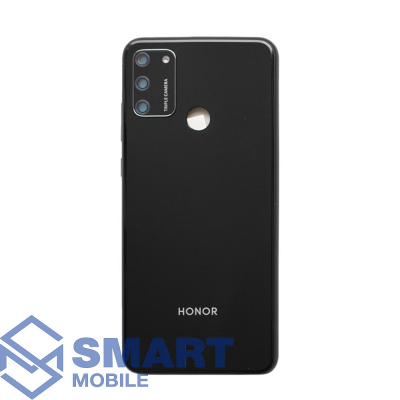 Задняя крышка для Huawei Honor 9A (черный) + стекло камеры