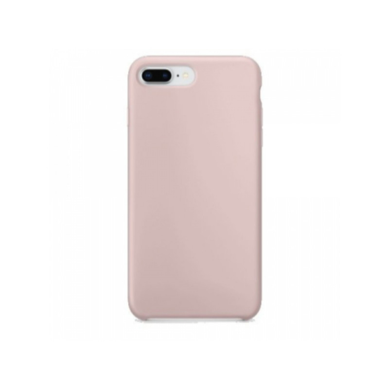 Чехол для iPhone 7/8/SE (2020) "Silicone Case" (персиковый) с лого