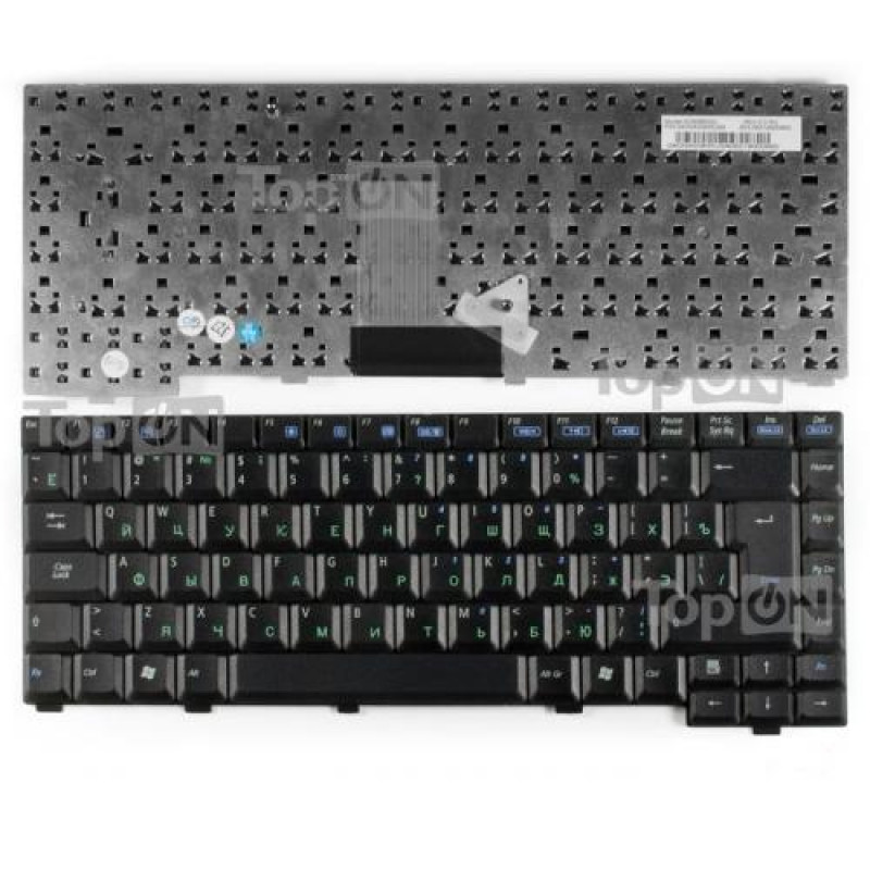 Клавиатура для ноутбука Asus A3000, A6, G1S, Z9 Series. Г-образный Enter. Черная, без рамки. PN: K000962V1