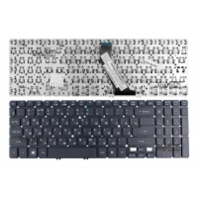 Клавиатура для ноутбука Acer Aspire V5-531, V5-551, V5-571 Series. Г-образный Enter. Черная, без рамки. PN: NSK-R3BBC 0R