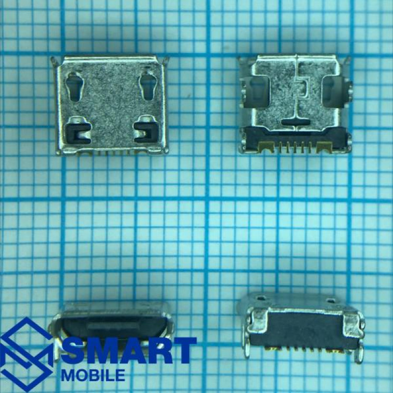 Разъем зарядки Micro USB Samsung i5510/S5610/S5330/S5570/C3222/C3322/C3560/C3752/S3850/E2530/E2600/C3750/C3752/B7350/C3312/S5300/S6102/i9103/S5302/S5300/S5302
