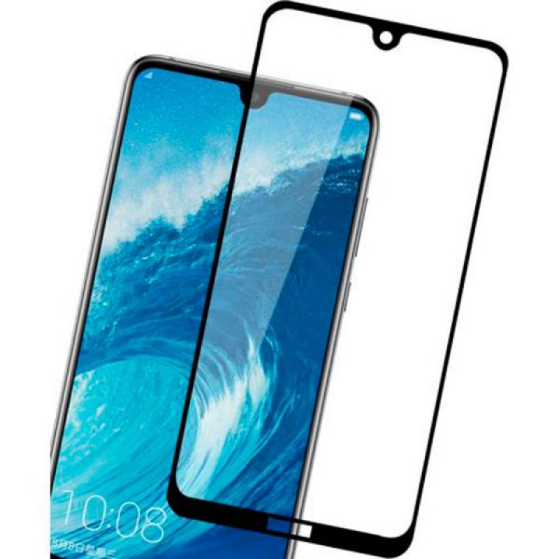 Защитное стекло для Huawei Honor 8A/Honor 8A Pro/Huawei Y6 (2019)/Huawei Y6s (черный) (полное покрытие) (тех.пак.)
