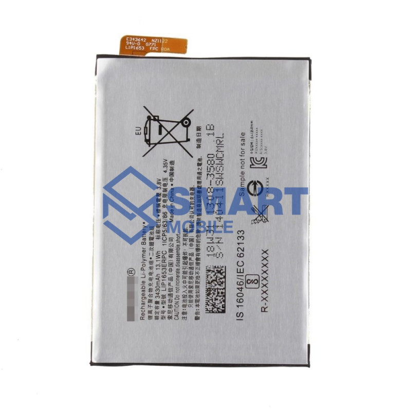 Аккумулятор для Sony Xperia XA1 Plus/XA1 Plus Dual/XA2 Ultra Dual/XA2 Plus/XA2 Plus Dual/G3421/G3412/H4213/H4413 (LIP1653ERPC) (3430 mAh), AAA